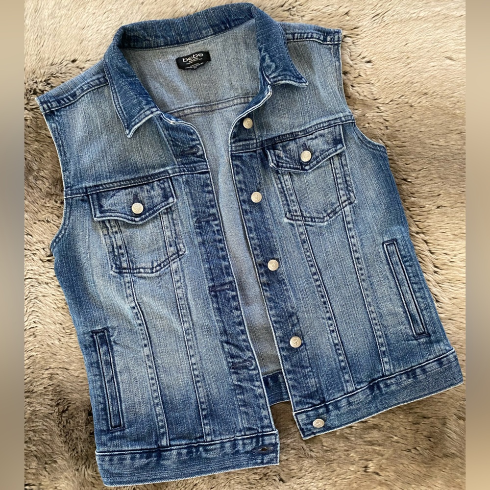 Bebe Denim Vest